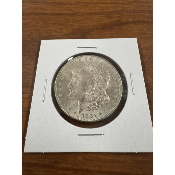 1921 United States Morgan Silver Dollar - Blast White & Mint Condition