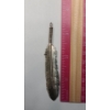 Image 4 : Sterling Silver 3.5" Native American Silver Feather Brooch - Weight: 8.1g