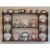 Image 1 : Complete Collection Of Vintage Porcelain Cups & Saucers With Display Rack - 36 x 24 See Description