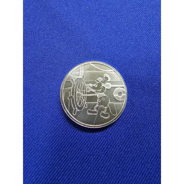 1928 Mickey Mouse Disney "Steamboat Willie" 1 oz .999 Fine Silver Round - Mint Condition