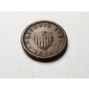 Image 5 : 1864 Union Forever Patriotic Civil War Token ~ Privately Minted Copper Cent From Coin Shortage!
