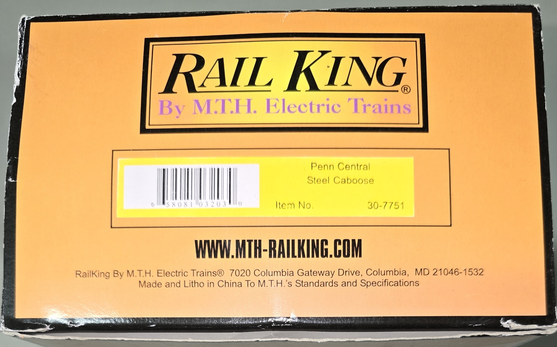 Rail King Penn Central Steel Caboose 307751 Bosley Auctioneers