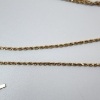 Image 4 : 14K Yellow Gold Twist Chain Necklace, Broken Clasp, 24" - Total Weight: 4.6g