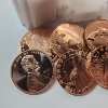 Image 3 : Tube Of (20) 1 ADVP Ounce .999 Fine Copper Rounds With Assorted Motifs 