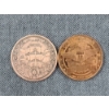 Image 4 : Two 1 Oz Copper Rounds - One Featuring Liberty & One Featuring A Pirate Skull & Ship