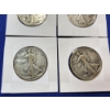 Image 3 : 4 Walking Liberty Silver Half Dollars Years: 1943, 1942, 1944, 1943 FV: $2.00