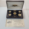 Image 1 : 1999 24k Gold-Plated U.S. Mint 5-Coin Set 