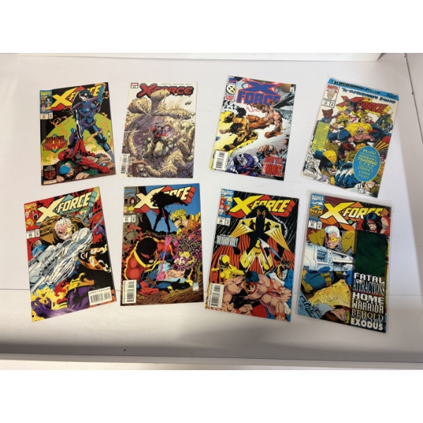 X-Force Comic Books - Set of 8 Comics - Marvel Comics - Fatal Attractions 