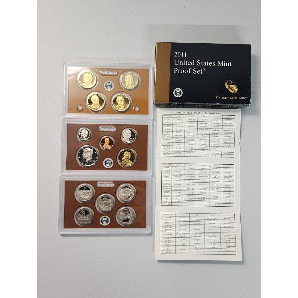 2011 United States Mint Proof Set With Box & CoA