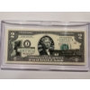 Image 1 : 2003 United States Jefferson NEW HAMPSHIRE $2.00 Bill In Hard Case Holder - Mint Condition - RARE