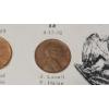 Image 8 : Small 1964 Nixon Cent, Gettysburg & Apollo Moon Missions Stamped Commemorative Lincoln Cents 