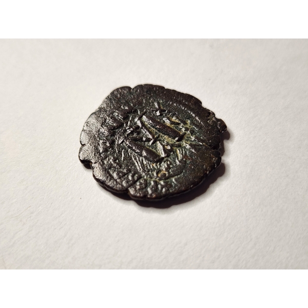 Byzantine Empire 40 Nummi Follis Ancient Coin ~ Approximately 621-641 AD Ft. Heraclius & His Son 