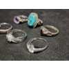 Image 3 : Gorgeous Sterling Silver Rings Ft. Turquoise Stone & More Weighing Total of 22.4 Grams