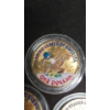Image 6 : (7) 1999 Colorized Susan B. Anthony $1 Coins In Coin Capsules 