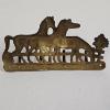 Image 3 : Vintage Solid Brass 3 Horses Fence Wall Mount Key & Coat Hanger Hook Rack