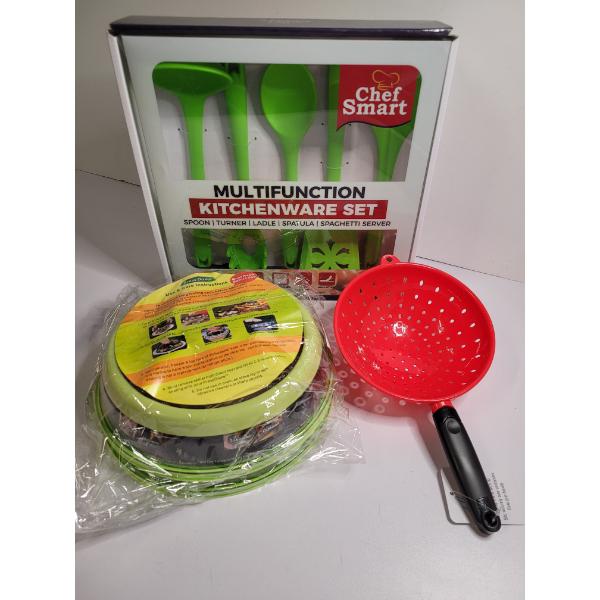 Press Dome, Strainer And Kitchenware Set