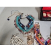 Image 7 : Assorted Costume Jewelry Including Beaded Native Style and Jewelry Box