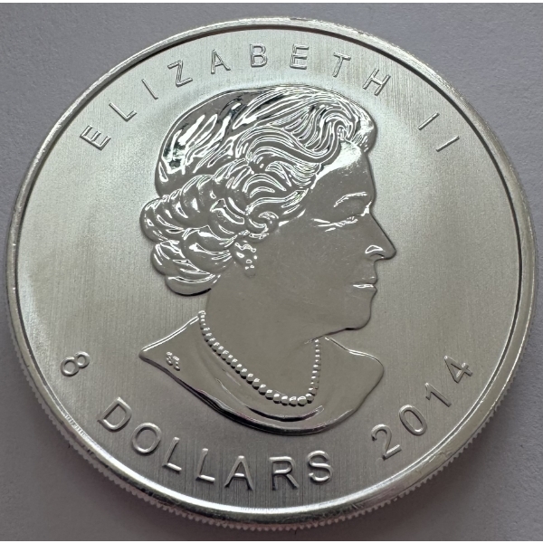 2014 - 1.5 OZ Argent Pur .9999 Fine Silver Canadian Silver Bullion Coin - Mint Condition 