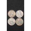 Image 1 : 1950-D & (2) 1963, 1963-D 90% Silver Franklin Half Dollars - Face Value: $2.00