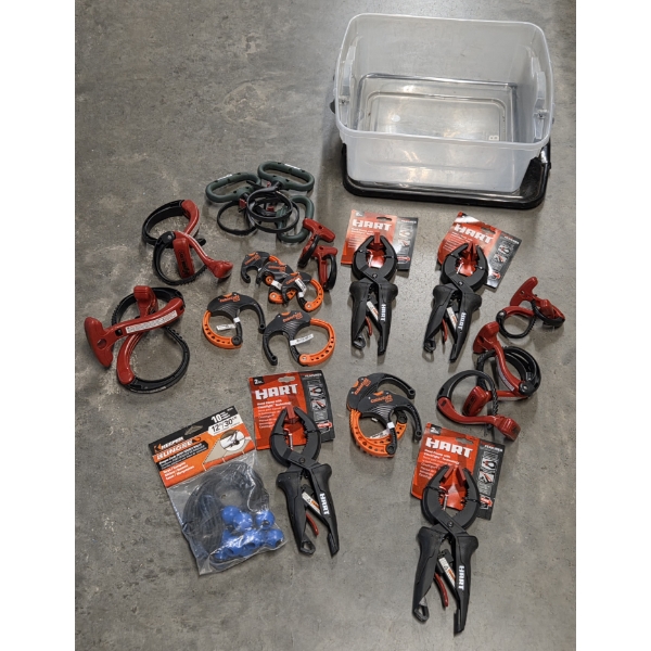 All New- 4 Hand Clamps, Assorted Cable Locks