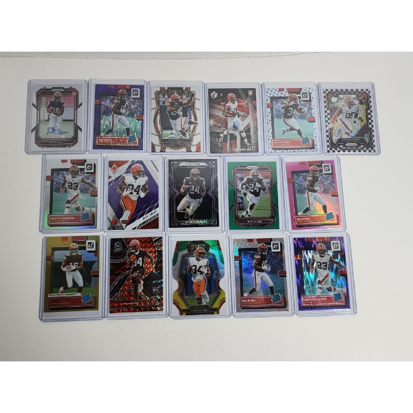 Lot of 16 Assorted 2022 Panini Football Trading Cards - All in Excellent Condition in Card Holders