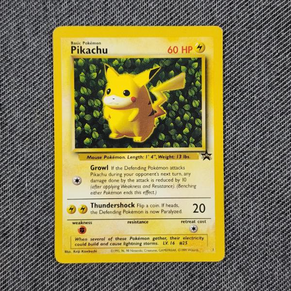 Pikachu Black Star Promo #1 Vintage Pokemon Trading Card