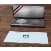 Image 1 : 1989 United States Congressional 2 Coin Set Including 90% Silver Dollar & 92% Copper Half Dollar 