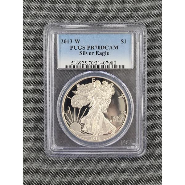 PCGS PR70DCAM 2013-W Silver Eagle 1 Oz 