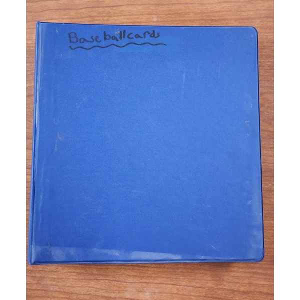 Trading Card Binder FILLED With Assorted Baseball Trading Cards Dating Back to 1980's!