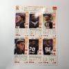 Image 7 : Three Uncut SIGNED Card Pages 1993 Cleveland Browns McDonald's GameDay Cards 
