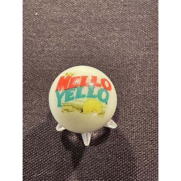 Vintage Mello Yello Soda Promotional Advertising Marble - Mint Condition