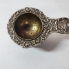 Image 6 : Lot of Silverplated Items:  Tray, Candle Holder, & Vintage German Tea Strainer TW: 485.6g