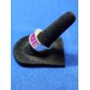Image 2 : Stunning 10K White Gold Ring with Pink Stones - Size 7.5 - Total Weight: 8.0g