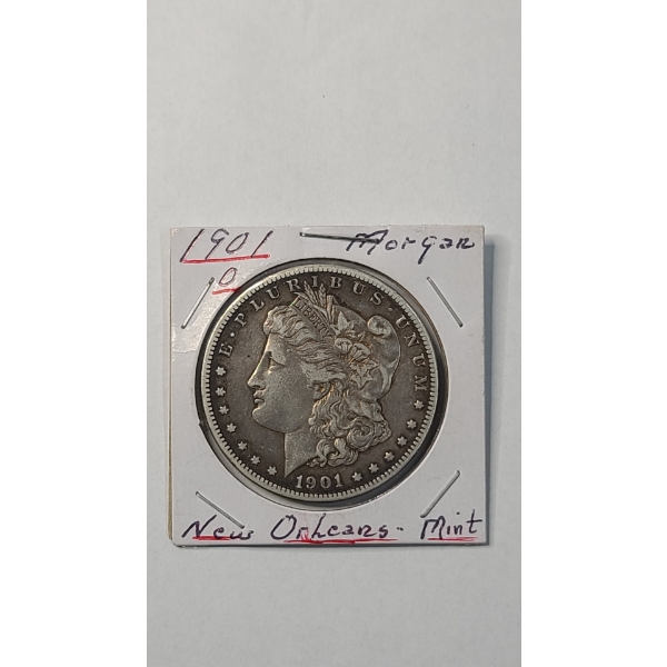 United States 1901-O 90% Silver Morgan Dollar 