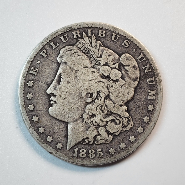1885-O Morgan Silver Dollar - 90% Silver United States Coin 