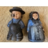 Image 4 : *Pick Up At Mantua Home-No Shipping Available* Collectable Rare Vintage Amish Couple Coin Banks With