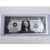 Image 1 : Incredible .99999 Silver $1.00 Foil Note In Protective Holder - Mint Condition