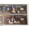 Image 3 : x5 Assorted Classic County Artists $100 24K Gold Plated Banknotes Set w/ CoA