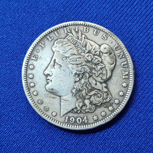 1904 Silver Morgan Dollar - 90% Silver U.S. Coin