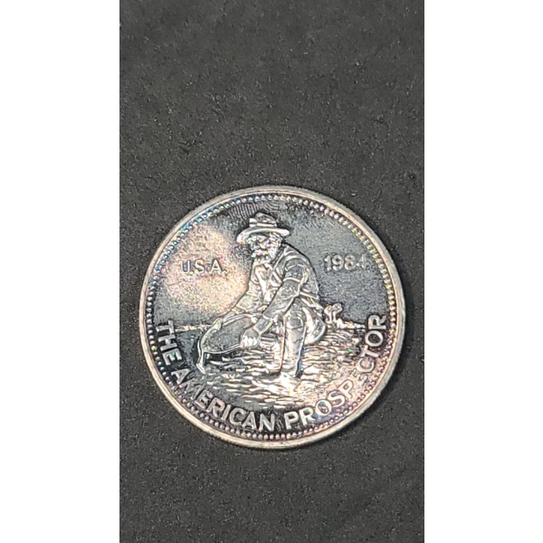 American 1984 Engelhard Prospector One Troy Ounce .999 Fine Silver Coin