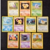 Image 1 : TEN Vintage 1999 ORIGINAL BASE SET Pokemon Trading Cards Ft. Gastly, Vulpix & MORE!