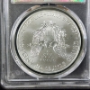 Image 5 : PCGS MS70 United States 2018 Silver 1 Oz .999 Fine Eagle in Nice Wooden Case