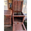 Image 2 : 16' Brown Wicker Storage/Tables 