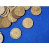 Image 6 : x50 One Cent Coins: x48 U.S. Wheat Cents & x2 Canadian Cents with Coin Bag
