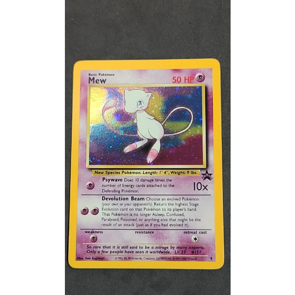 2000 Black Star Promo Mew #9 Pokémon Trading Card 