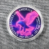 Image 3 : 1 Oz Fine Copper Unique Colorized Walking Liberty Design Round in Capsule