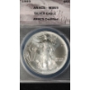 Image 2 : ANACS 1993 MS69 1 oz 999 Fine Silver American Eagle