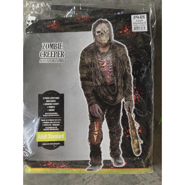 Brand New Spooky Adult Zombie Creeper Costume Includes Shirt, Pants & Mask!