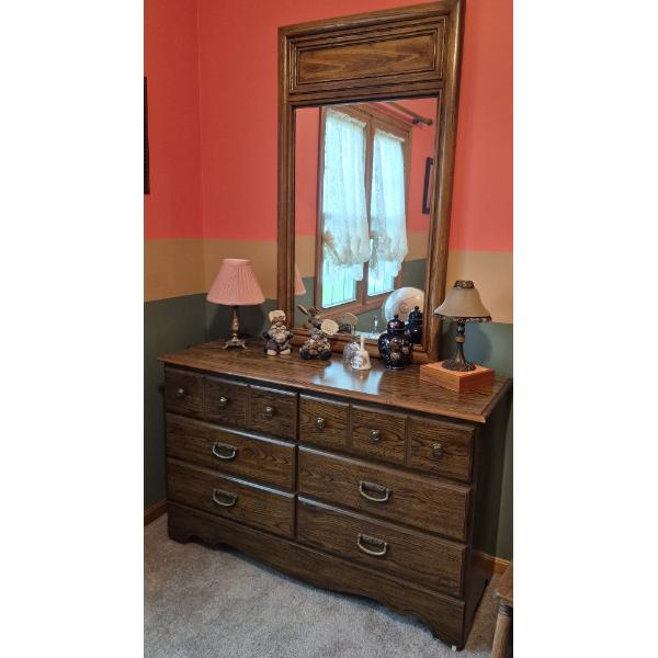 Louisville Home Pickup - Excellent Ladies Dresser & Mirror 51" W x 32" T - Mirror Is 50" Tall - Exc!