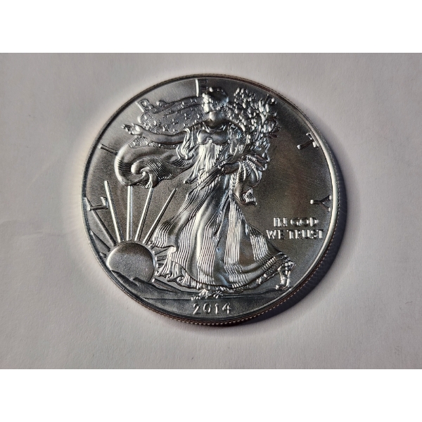 2014 American Eagle 1 Oz Fine Silver Round